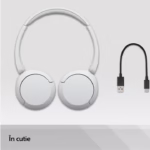Casti SONY WH-CH520 Bluetooth Alb - imagine 2