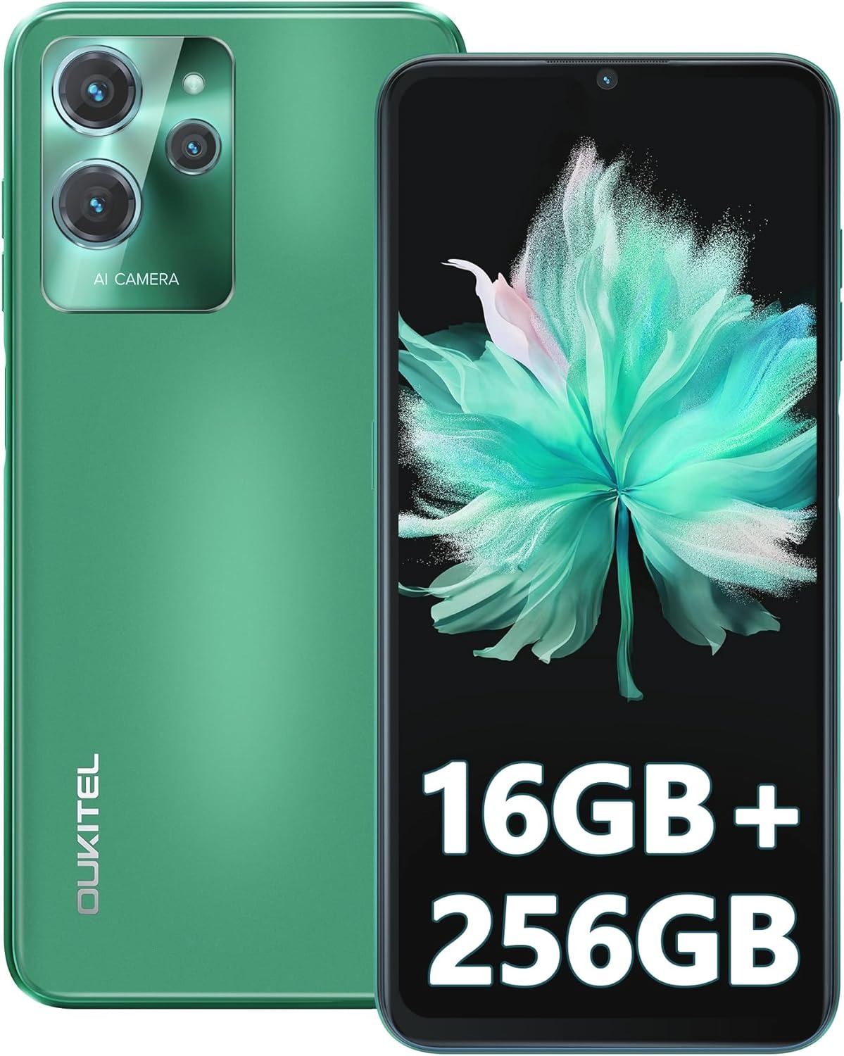 71sPHp3VrUL._AC_SL1500 Oukitel C32 Pro 16GB RAM 256GB Green - imagine 1
