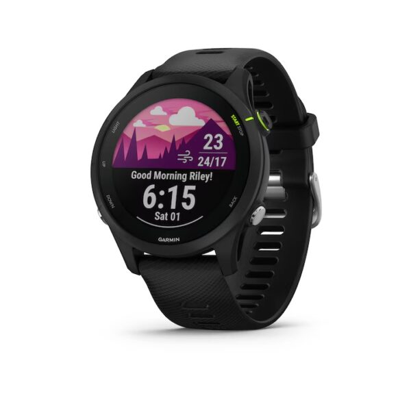 Ceas Garmin Forerunner 255 Music, 46mm, Black