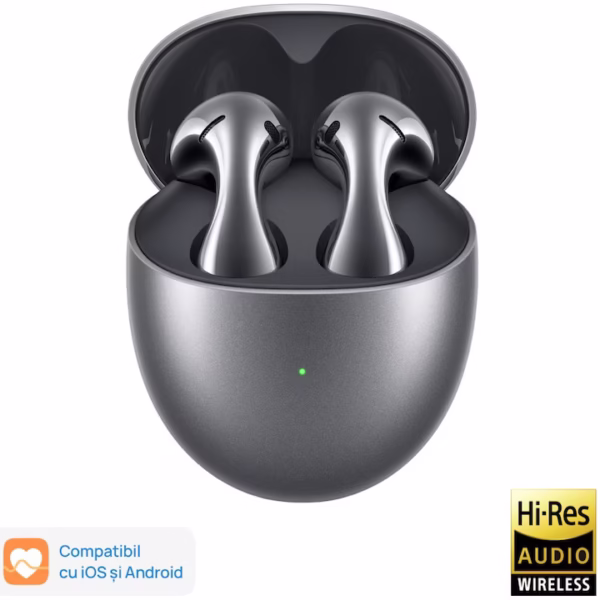 Casti Huawei FreeBuds 5, Silver Frost