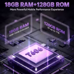 Telefon OUKITEL C51, 128GB, 18GB RAM, Dual SIM, Violet - imagine 3