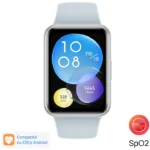 Ceas Huawei Watch Fit 2, Silicone Strap, Isle Blue