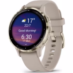 Ceas Garmin Venu 3S, French Gray / Soft Gold