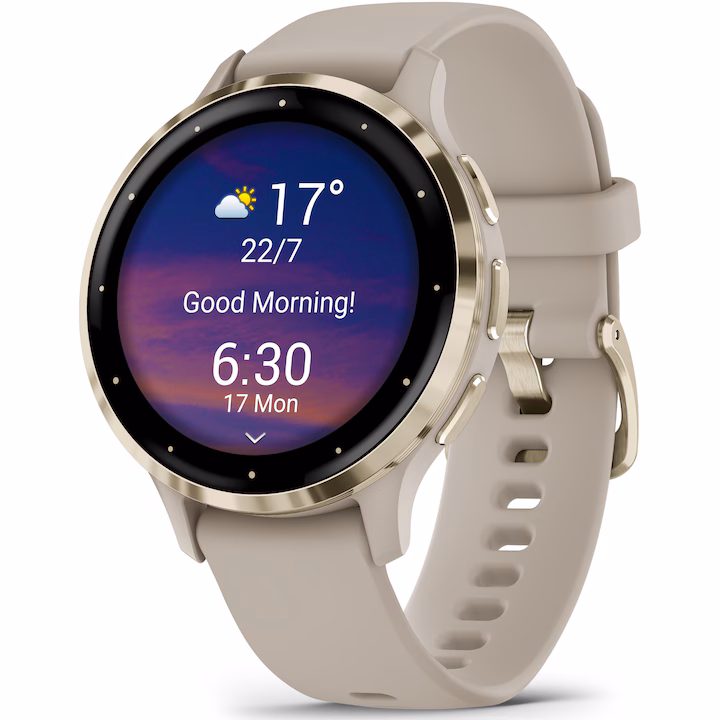 res_83cbdb6a4babdf0fac63502b3c0d4fae.jpg Ceas Garmin Venu 3S, French Gray / Soft Gold - imagine 1