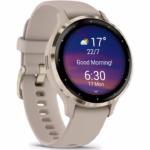 Ceas Garmin Venu 3S, French Gray / Soft Gold - imagine 5