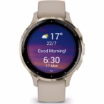 Ceas Garmin Venu 3S, French Gray / Soft Gold - imagine 2