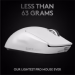 Mouse gaming wireless Logitech Pro X Superlight, LightSpeed Hero 25K DPI, Alb - imagine 4