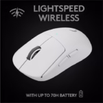 Mouse gaming wireless Logitech Pro X Superlight, LightSpeed Hero 25K DPI, Alb - imagine 3