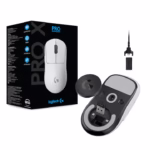 Mouse gaming wireless Logitech Pro X Superlight, LightSpeed Hero 25K DPI, Alb - imagine 2