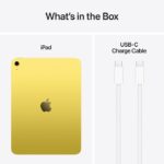 Tableta Apple iPad 11 2025, 256GB, Wi-Fi, Yellow - imagine 2