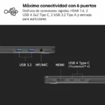 Laptop LG Gram 16, i5 1334U 16 GB RAM, 512 GB SSD, Negru - imagine 4