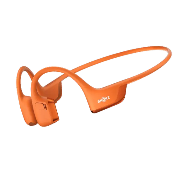 img Casti Shokz OpenRun Pro 2, Conductie osoasa, Autonomie 12 ore, IP55 Portocaliu - imagine 1