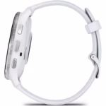 Ceas Garmin Venu 3, GPS, Wi-Fi, curea silicon, 45mm, Silver/Whitestone - imagine 4