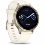 Ceas Garmin Venu 4, 41mm, AMOLED, GPS, Wi-Fi, silicon, Lunar Gold - imagine 2