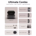 Microfon Lavalier Wireless Hollyland Lark M2S Ultimate Combo - imagine 3