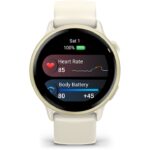 Ceas Garmin vivoactive 6, GPS, 42mm, Lunar Gold - imagine 7