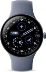 Google Pixel Watch 4, 45mm Satin Moonstone Aluminium Case/Moonstone Active Band - imagine 4