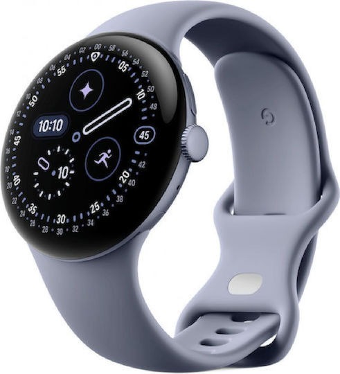 xlarge_20260109160910_google_pix Google Pixel Watch 4, 45mm Satin Moonstone Aluminium Case/Moonstone Active Band - imagine 1