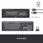 Tastatura Wireless Logitech MX Mechanical Perfomance, Iluminata, USB, BT, US INT - imagine 5