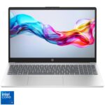 Laptop HP 15-fd0403ns procesor Intel® Core™ 5 120U pana la 5.0Hz, 15.6'', Full HD, 16GB DDR5 RAM, 512GB SSD, Intel® Iris® Xᶱ, Windows 11 Home S, Natural Silver