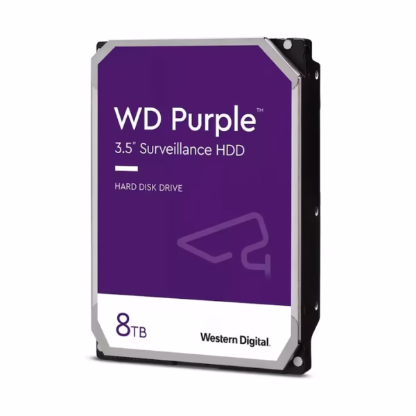 Hard Disk WD Purple, 8TB, 3.5", 256MB, pentru Monitoring