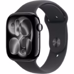Apple Watch 11 GPS, Jet Black 42mm, Black Sport Band - S/M