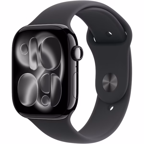 Apple Watch 11 GPS, Jet Black 42mm, Black Sport Band - S/M