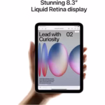 Tableta Apple iPad mini 7, A17 Pro, 128GB, Wi-Fi, Starlight - imagine 2