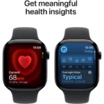 Apple Watch 11 GPS, Jet Black 42mm, Black Sport Band - S/M - imagine 2