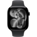 Apple Watch 11 GPS, Jet Black 42mm, Black Sport Band - S/M - imagine 4