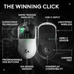Mouse gaming Logitech PRO X2 Superstrike, 44000 DPI - imagine 4