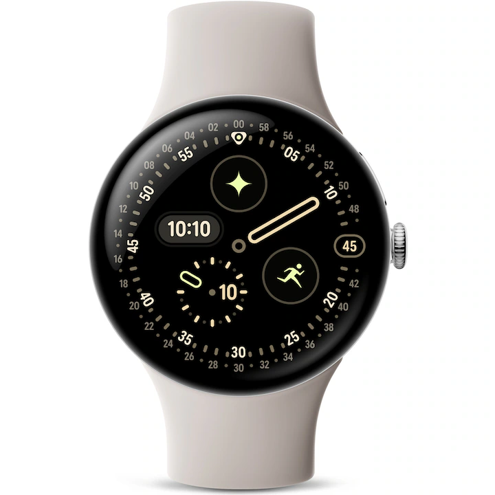 res_f9f5595eae58d999b8e320d295b566db.jpg-2 Ceas Google Pixel Watch 4, 45mm, Porcelain Silver - imagine 1