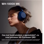 Casti Over the Ear Sony WH-1000XM6, Blue - imagine 7