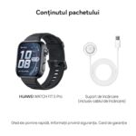 Ceas HUAWEI Watch Fit 5 Pro, Black Aluminium with Black Fluoroelastomer Strap - imagine 4