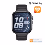 Ceas HUAWEI Watch Fit 5 Pro, Black Aluminium with Black Fluoroelastomer Strap