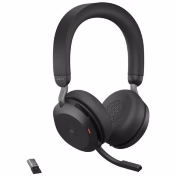 Casti Wireless Jabra Evolve2 75, USB-A, Bluetooth, Microfon