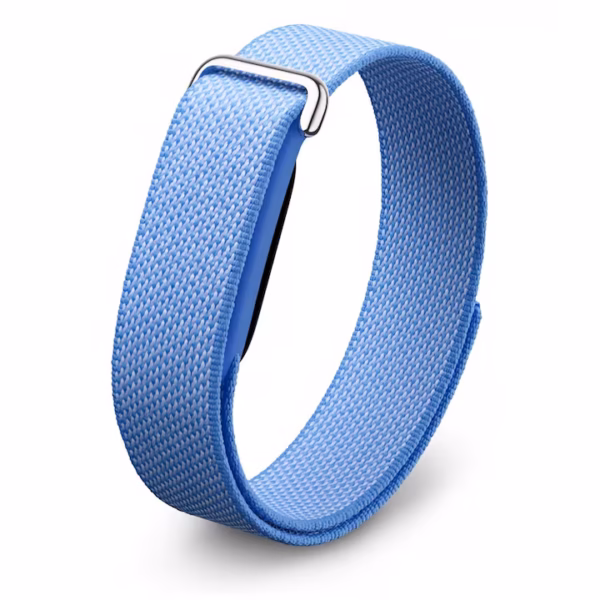 Bratara Google Fitbit Air, ritm cardiac si somn, coaching AI personalizat, Albastru Lavender