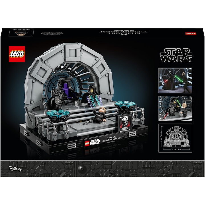 res_58c2ba11658d6361fad5f338bd727e0f LEGO Star Wars, Diorama Sala tronului imparatului 75352 - imagine 1