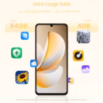 Telefon Realme Note 70T 4G 4+64 GB, 6,75 inci, Beach Gold, 90 Hz, baterie de 6000 mAh - imagine 6