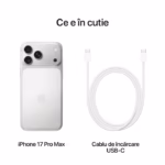 Telefon Apple iPhone 17 Pro Max, 512GB, Silver - imagine 2