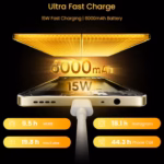 Telefon Realme Note 70T 4G 4+64 GB, 6,75 inci, Beach Gold, 90 Hz, baterie de 6000 mAh - imagine 4