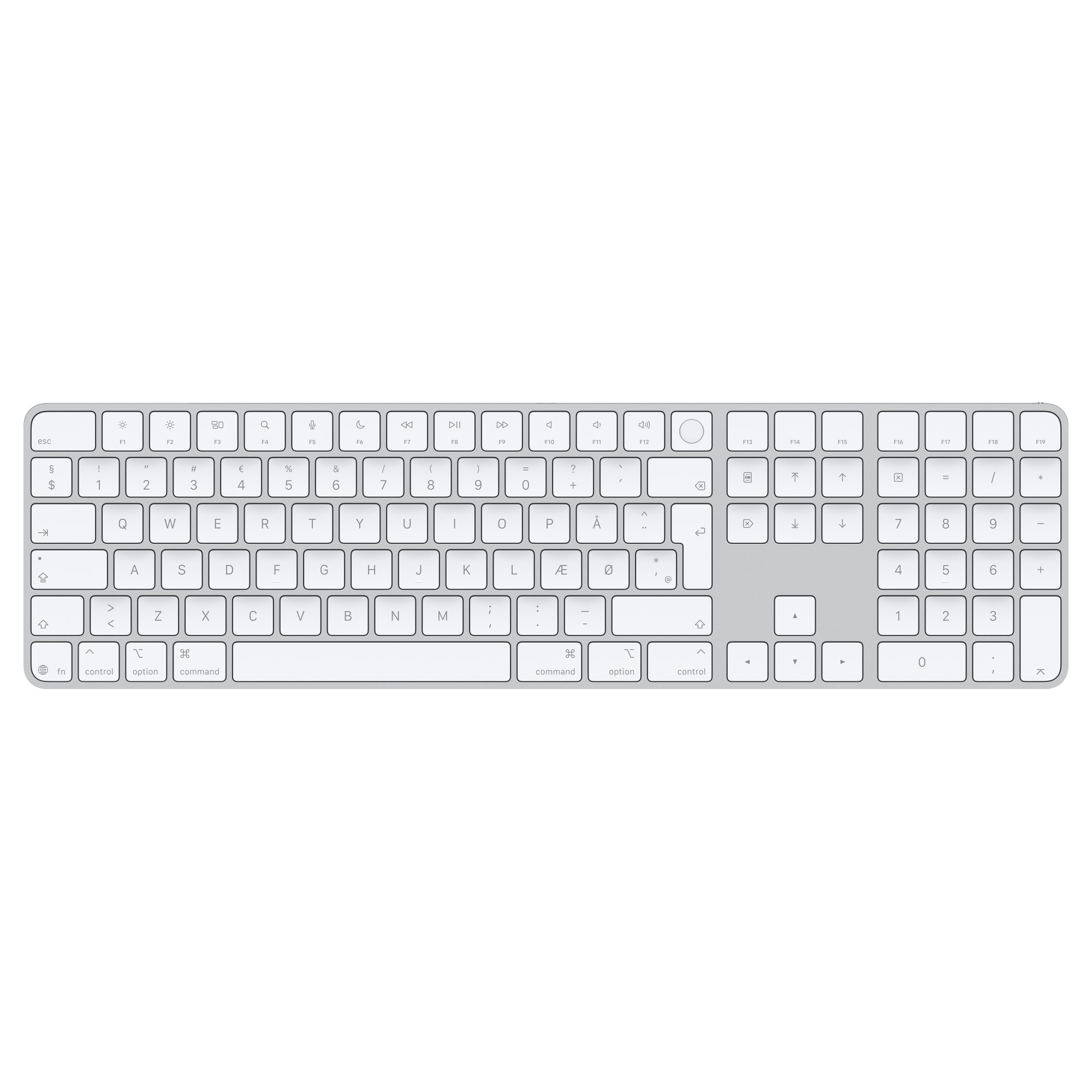 MXK73DK Tastatura Apple Magic, Touch ID, Numeric Keypad, Layout Danemarca - imagine 1
