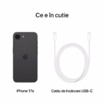 Telefon Apple iPhone 17e, 256 GB, Black - imagine 3