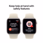 Apple Watch SE 3, GPS, Starlight 40mm, Sand Sport Band, S/M - imagine 4