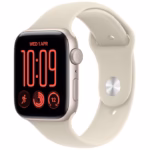 Apple Watch SE 3, GPS, Starlight 40mm, Sand Sport Band, S/M
