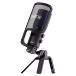 Microfon RODE NT-USB+, 24-bit/48 kHz, USB-C, iesire casti 3,5 mm, Negru