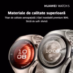 Ceas HUAWEI Watch 5 46mm, Black Stainless Steel - imagine 7
