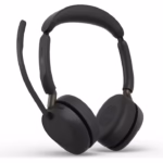 Casti wireless Jabra Evolve3 65 UC Stereo cu statie de andocare - imagine 2
